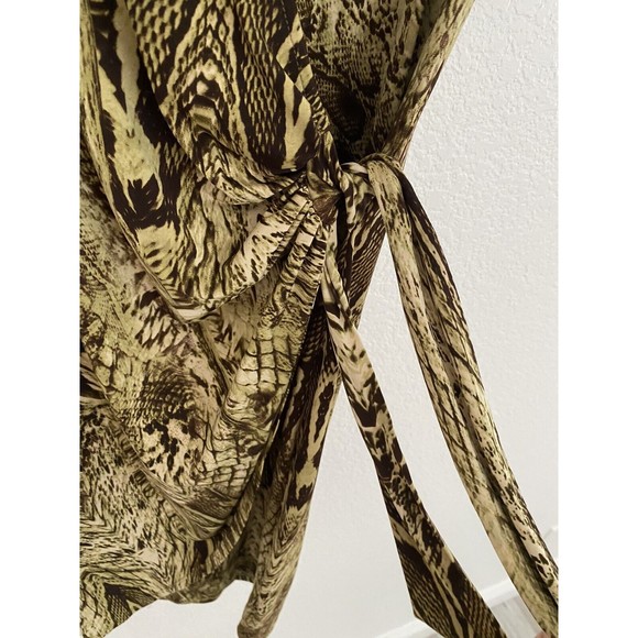 Cachet Wrap Dress Womens Small Sm Snake Animal Print EUC - Picture 4 of 4
